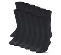 Gildan chaussettes demi-coussin en polyester pour hommes, 12 paires, noires, pointure : 6-12