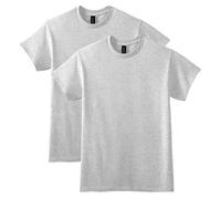 Gildan Chemise pour Homme, Gris cendré (Lot de 2), XL