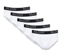 Gildan Cotton Stretch Brief Slips, Blanc Arctique (Lot de 5), Homme