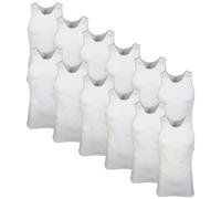 Gildan Débardeurs A-Shirt pour Homme, Multipack, Style G1104, Blanc (Lot de 12), Taille L