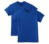 Gildan Dryblend Lot de 2 t-Shirts pour Adulte Chemise, Bleu Marine, Homme