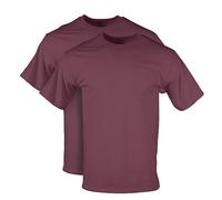 Gildan Dryblend Workwear T-Shirts with Pocket, 2-Pack, Bordeaux, XX-Large (Lot de 2) Homme
