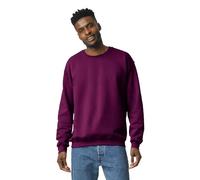 Gildan Fleece Crewneck Sweatshirt, Style G18000, Multipack Maillot de survêtement, Bordeaux, M Homme