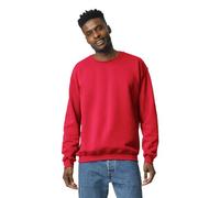 Gildan Fleece Crewneck Sweatshirt, Style G18000, Multipack Maillot de survêtement, Rouge, M Homme