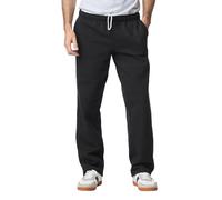 Gildan Fleece Open Bottom Pocketed Pant Pantalon de survêtement, Noir, Taille L Homme
