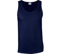 Gildan - Haut sans manches "Softstyle" pour homme/femme unie PC7187 (XXL) (Bleu marine)