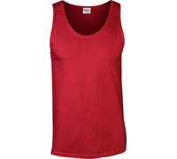 Gildan - Haut sans manches "Softstyle" pour homme/femme unie PC7187 (XXL) (Rouge)