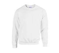 Gildan Sweatshirt Heavy Blend Adulte Crewneck Maillot de survêtement, Blanc, M Mixte