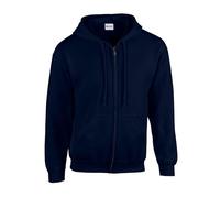 Gildan Heavy Blendâ Full Zip Hooded Sweatshirt Sweatshirt, Navy Blue, 2XL Unisexe Adulte, Bleu Marine, XXL