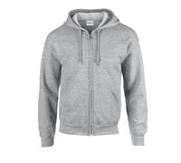 Gildan Sweat à Capuche zippé pour Adulte Maillot de survêtement, Sport Gris, L Mixte