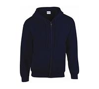 Gildan Heavy Blendâ Full Zip Hooded Sweatshirt Sweatshirt Unisexe Adulte, Bleu Marine, 3XL