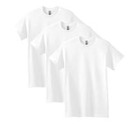 Gildan Heavy Cotton T-Shirt, Style G5000, Multipack, Blanc (Lot de 3), XXXL Hommes