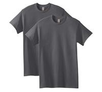 Gildan Heavy Cotton T-Shirt, Style G5000, Multipack Chemise, Anthracite (Lot de 2), Homme