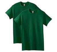 Gildan Heavy Cotton T-Shirt, Style G5000, Multipack Chemise, Vert forêt (Lot de 2), Homme