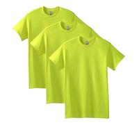 Gildan Heavy Cotton T-Shirt, Style G5000, Multipack, Safety Green (Lot de 3), XL Homme