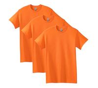 Gildan 2 t-Shirts en Coton épais pour Adulte, Safety Orange (Lot de 3), Homme