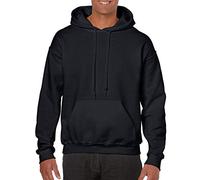 Gildan Heavyweight Hooded Sweatshirt Sweat à Capuche, Noir (Black Black), S Homme