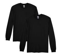 Gildan Dryblend Long Sleeve T-Shirt, Style G8400, 2-Pack Chemise, Noir, Taille M (Lot de 2) Homme