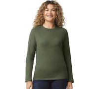 Gildan - Hommes/Femmes "Softstyle" T-Shirt unie à manches longues RW9472 (L) (Military Green)
