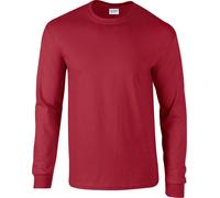 Gildan - Hommes/Femmes "Ultra" T-Shirt unie à manches longues PC6430 (S) (Cardinal Red)