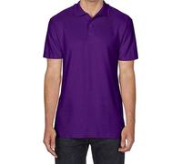 Gildan Hommes SoftStyle Polo, Double Piqué PC3339 (XL) (Violet)