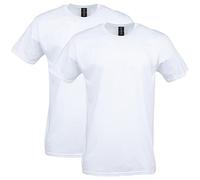 Gildan Softstyle Cotton T-Shirt, Style G64000, Multipack Chemise, Blanc, XXL (Lot de 2) Homme