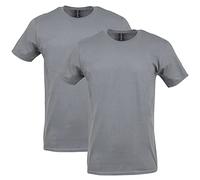 Gildan Lot de 12 t-Shirts Opaques pour Homme, Charbon, XL