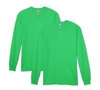 Gildan Lot de 2 t-Shirts à Manches Longues en Coton épais, Style G5400, Vert Irlandais, Homme