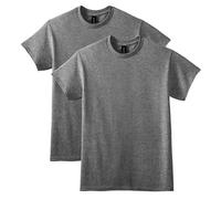 Gildan Lot de 2 t-Shirts DryBlend pour Homme Style G8000, bruyère Graphite, Taille L