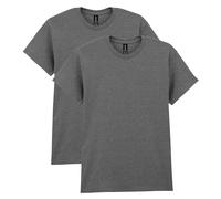 GILDAN Lot de 2 t-Shirts en Coton épais pour Adulte Chemise, Graphite chiné, 3XL Homme