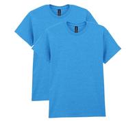 Gildan Lot de 2 t-Shirts en Coton épais, Style G5000, Saphir chiné, Homme