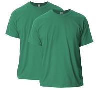 Gildan Ultra Cotton T-Shirt, Style G2000, 2-Pack, Kelly Green (Lot de 2), Homme