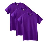 Gildan Lot de 3 t-Shirts en Coton épais pour Homme, Style G5000, Violet, Taille M, Violet (Lot de 3), M