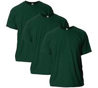Gildan Lot de 3 t-Shirts en Coton Ultra pour Adulte, Vert forêt (Lot de 3), 3XL
