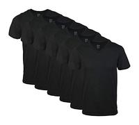 Gildan V-Ausschnitt T-Shirts Multipack Style G1103 sous-vêtement, Noir (Lot de 6), Hommes