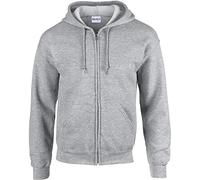 Gildan Mens 7.75 Oz. Heavy Blend? 50/50 Pull à capuche avec fermeture Éclair intégrale (G186) - Multicolore - Large