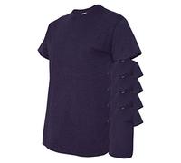 Gildan Men's Classic Heavy Cotton T-Shirt, Blackberry, XL (Pack of 5)