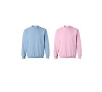 Gildan Mens Fleece Crewneck Athletic Sweatshirt (2-Pack)