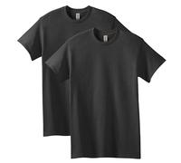 Gildan Men's Heavy Cotton Adult T-Shirt, 2-Pack, Navy/Black (Small, Navy/Black)