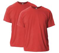 Gildan Men's Ultra Cotton Adult T-Shirt, 2-Pack, Red, Large