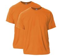 Gildan Men's Ultra Cotton T-Shirt, Style G2000, 2-Pack, Orange, Medium
