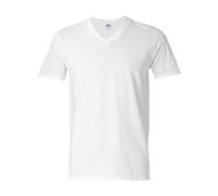 GILDAN Men's V-Neck T-Shirts 5 Pack, White, XX-Large