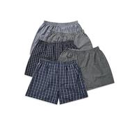 Gildan Men's Woven Boxers, Black Stripe Assorted, X-Large, 5-Pack