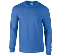 GILDAN Soft Style L/Sleeve T Shirt, Bleu (Bleu Roi), XL Homme
