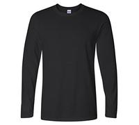 GILDAN Soft Style L/Sleeve T Shirt, Noir, XXL Homme