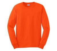 GILDAN Soft Style T-shirt à manches longues pour homme - Orange - Large