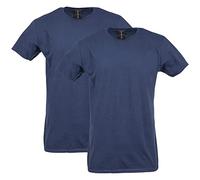 Gildan Softstyle Cotton T-Shirt, Style G64000, Multipack Chemise, Bleu Marine, XXL (Lot de 2) Homme