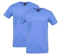 Gildan Softstyle Cotton T-Shirt, Style G64000, Multipack Chemise, Heather Royal, 3XL (Lot de 2) Homme
