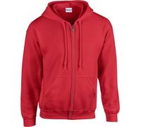 Gildan - Sweat à capuche avec fermeture éclair sur toute la longueur pour homme PC6649 (5XL) (Rouge)