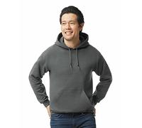 Gildan Sweat à Capuche en Polaire mélangé épais Sweatshirt, Charbon, XL Homme